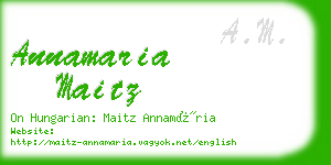 annamaria maitz business card